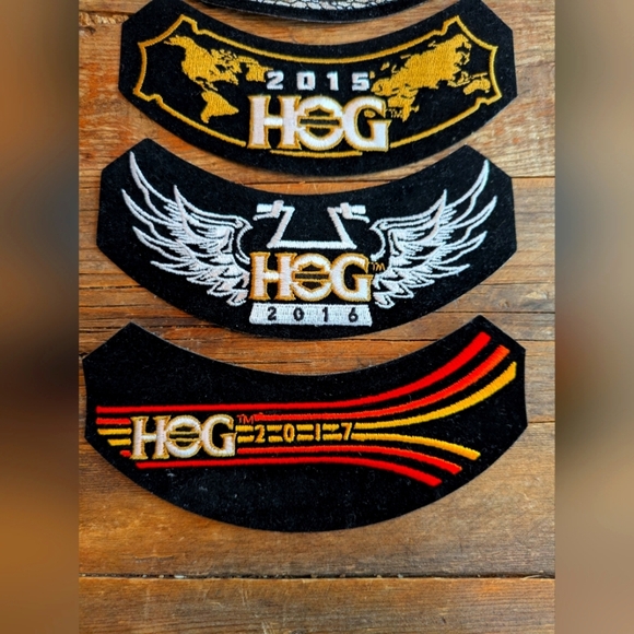 Harley Davidson HOG Patches Lot 2013-2017 Wings Moto Rocker Motorcycle - Picture 2 of 4